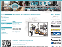 Tablet Screenshot of oeben.de